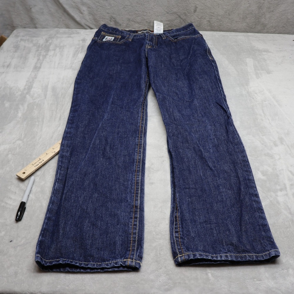 Cinch WRX Jeans Mens 34x34 Dark Wash Denim White Label Flame Resistant Work